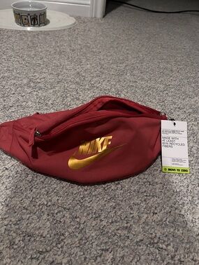 Nike Pink Waist Pack with Gold Swoosh
